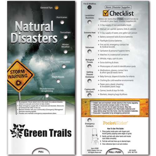 Promotional Pocket Slider: Natural Disasters