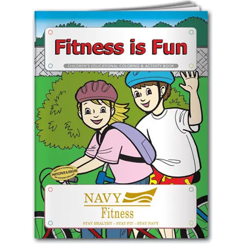 Promotional Fitness is Fun Coloring Book