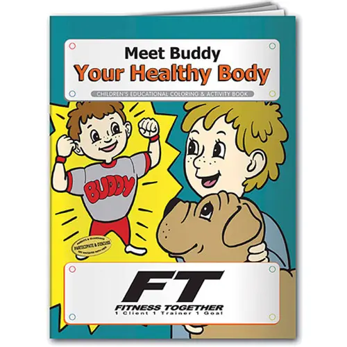 Promotional Meet Buddy Your Healthy Body Coloring Book