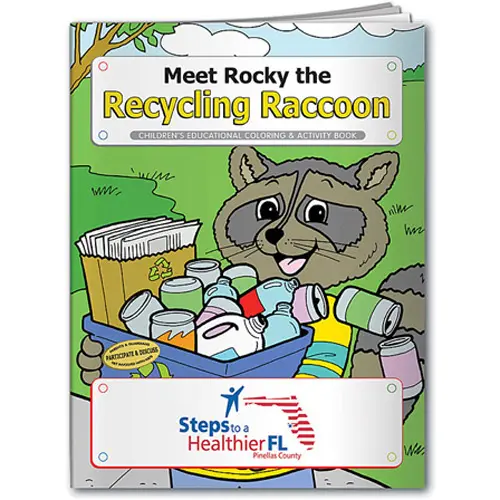 View Image 2 of Rocky the Recycling Raccoon Coloring Book