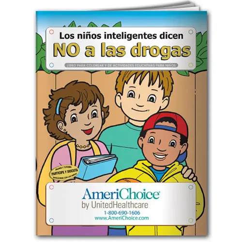 Smart Kids Say No to Drugs Coloring Book
