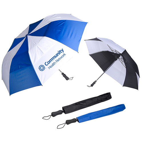 Promotional Vented Auto Open Golf Umbrella - 58