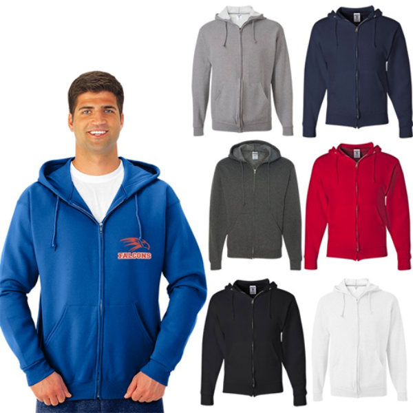 Promotional Jerzee Nublend Full-Zip Hooded Sweatshirt