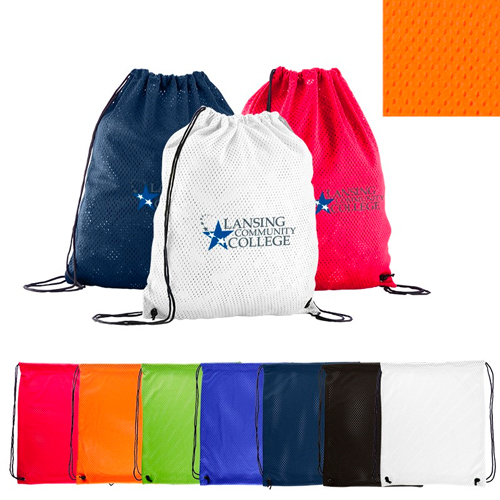 Promotional Sports Jersey Mesh Drawstring Backpack