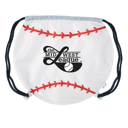 Promotional Gametime!® Baseball Drawstring Backpack 