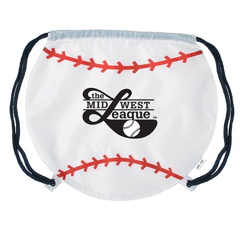 Promotional GameTime Baseball Drawstring Backpack