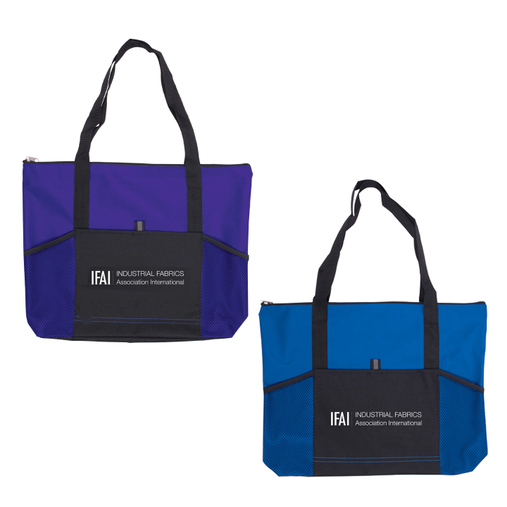 Promotional Jumbo Tradeshow Tote with Front Pockets 