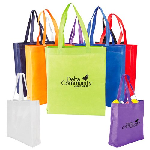 Promotional Heat Sealed Non-Woven Value Tote w/ Gusset