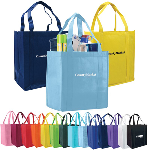 Promotional Atlas Non-Woven Grocery Tote 