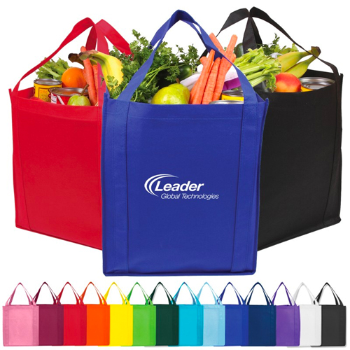 Promotional Saturn Jumbo Non-Woven Grocery Tote 