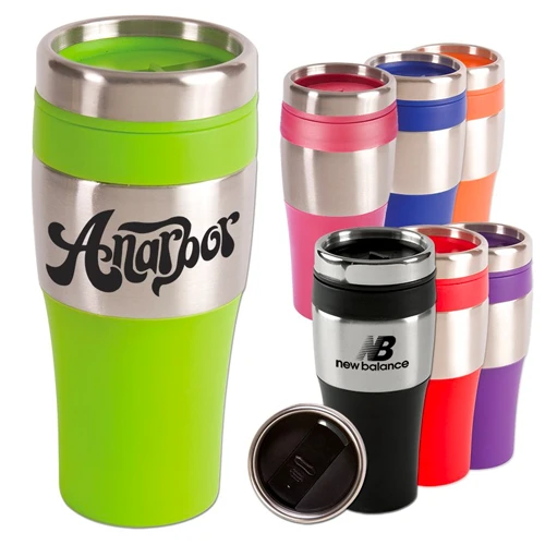 Promotional Silver Streak Tumbler - 16oz.