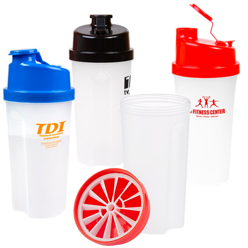 Plastic Fitness Shaker with Measurements 20oz. Shaker & Water