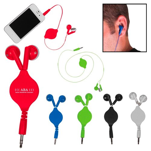 Promotional Retractable Ear Buds 