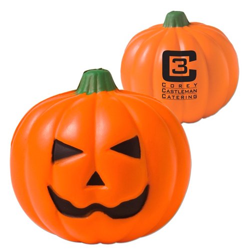 Promotional Pumpkin Face Stress Reliever 