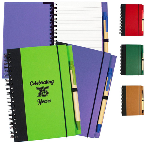 Promotional Contrast Paperboard Eco Journal