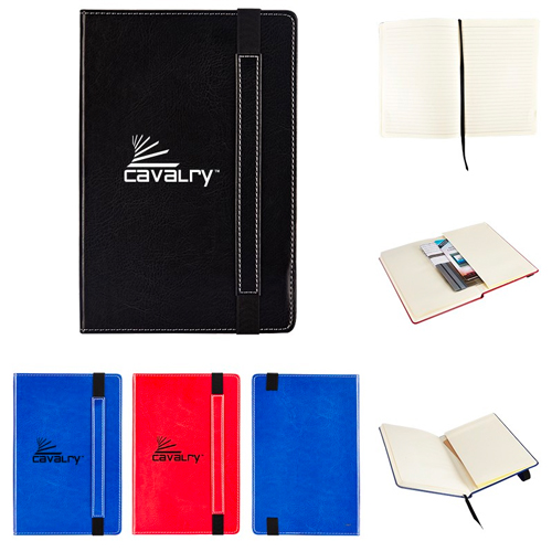 Bound Journal w/ Expandable Pocket 5" x 8" Notebooks 4.29 Ea