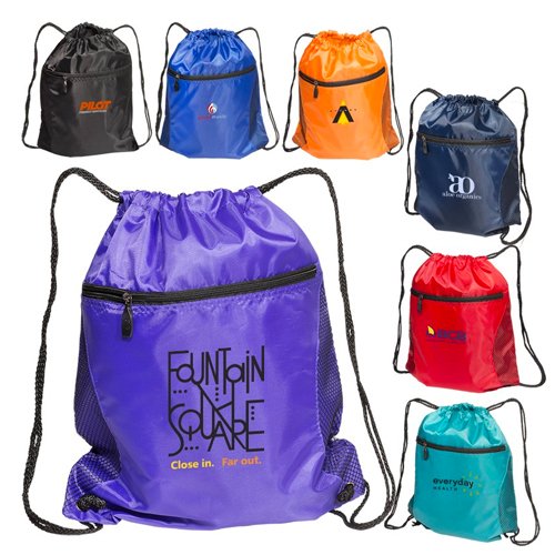 Promotional Mesh Drawstring Backpack 