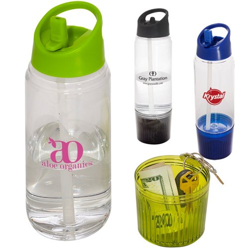 Promotional Water Bottle w/ Detachable Cup-20oz. 