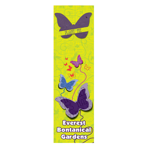 Promotional Butterfly Seed Shape Bookmark