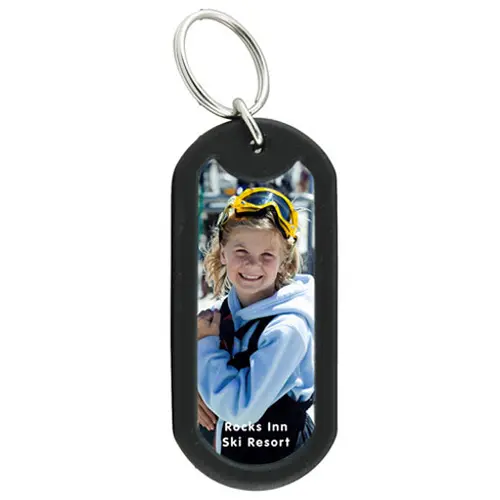 Promotional Photo Dog Tag Keytag