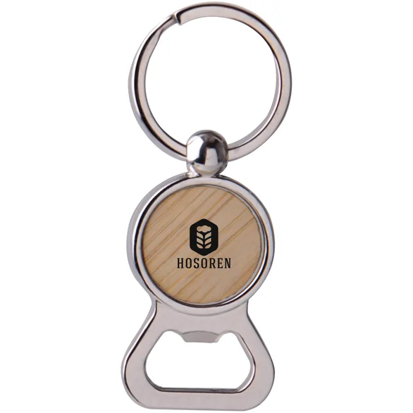 Promotional Wood Bottle Opener Keytag