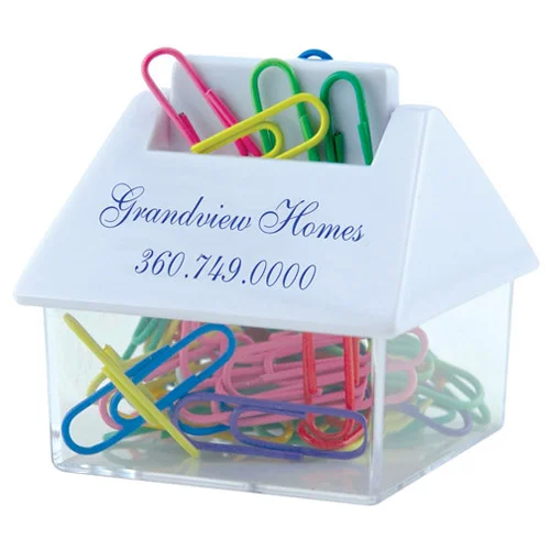 Promotional House Paper Clip Dispenser