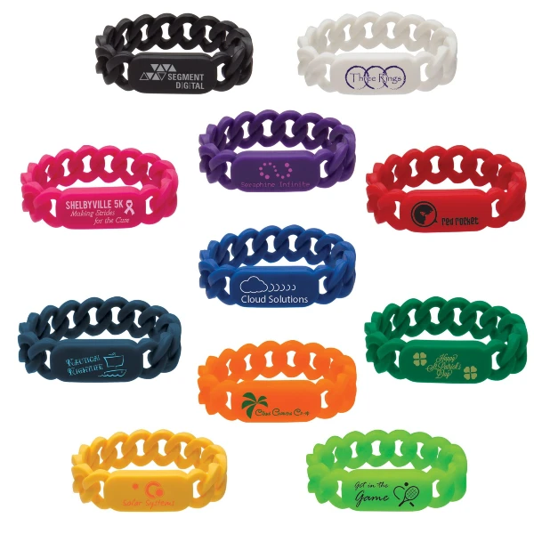 Promotional Silicone Link Wristband