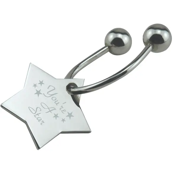 Promotional Designer Inspired Star Keytag