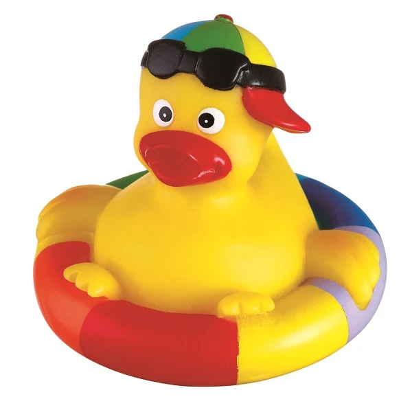 Promotional Rubber Rainbow Bobbin Buddy Duck