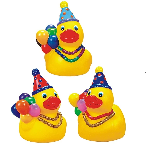 Promotional Rubber “Here For The Party” Duck
