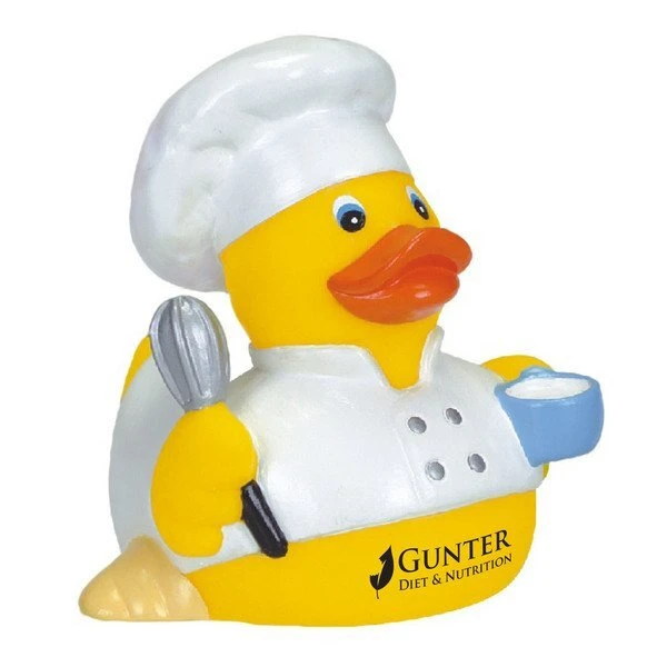 Promotional Rubber Cuisine Chef Duck