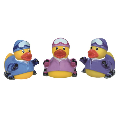 Promotional  Rubber Snow Ski Duck