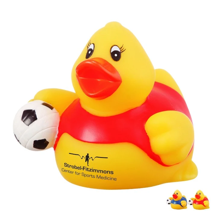 Promotional  Rubber Soccer Duck© Toy