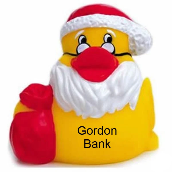 Promotional Rubber Santa Claus Duck