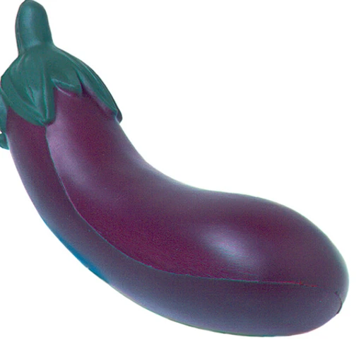 Promotional Eggplant Shape Stress Ball