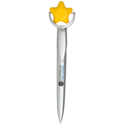 Promotional Stressball Pen - Star Squeezie Top Pen