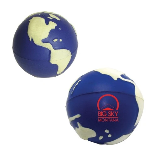 Promotional Glow in the Dark Earth Stress Ball