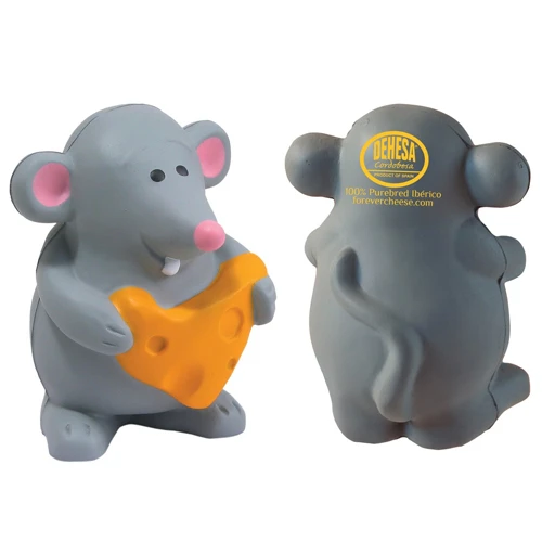Promotional Mouse with Cheese Stress Ball
