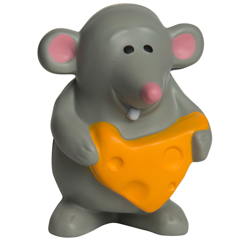 Promotional Mouse with Cheese Stress Ball