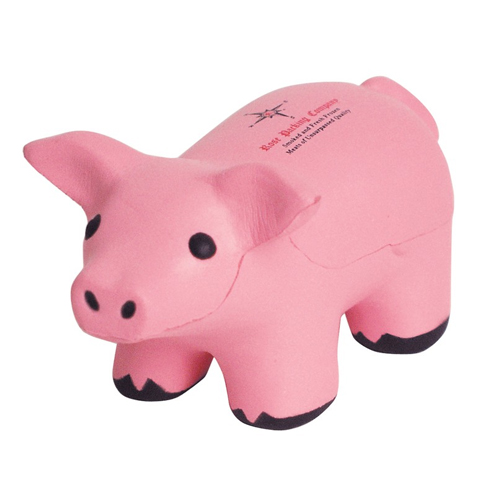 Promotional Pig Squeezie Stress Reliever
