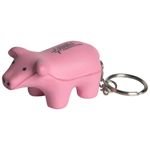 Promotional Pig Squeezie Keyring