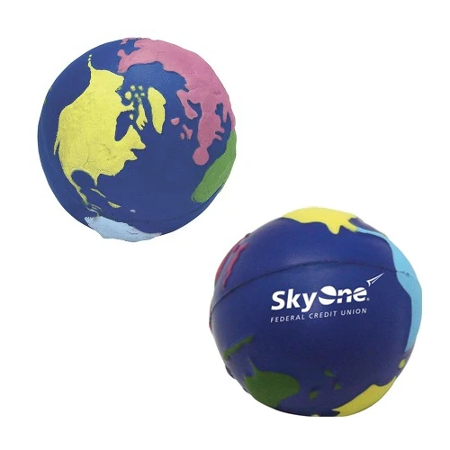Promotional Multi-Color Earth Stress Reliever