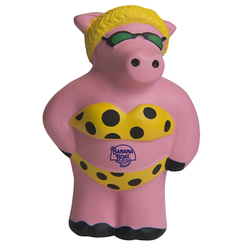 Promotional Cool Beach Pig Stress Reliever