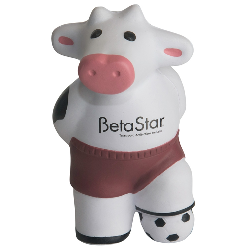 Promotional Custom Soccer Cow Stress Reliever