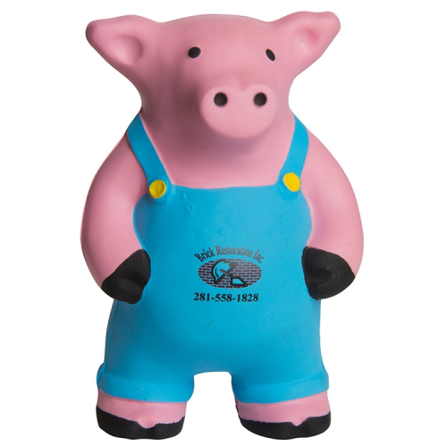 Promotional Farmer Pig Stress Reliever