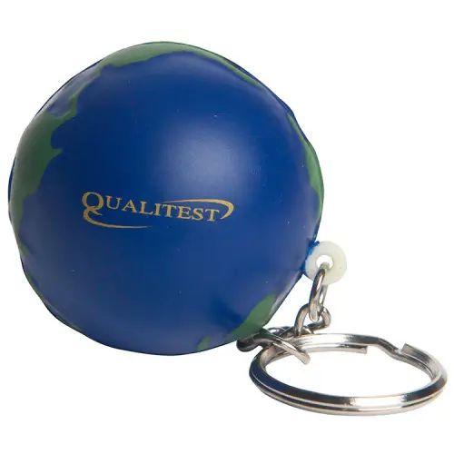 Promotional Earth Stress Reliever Keychain