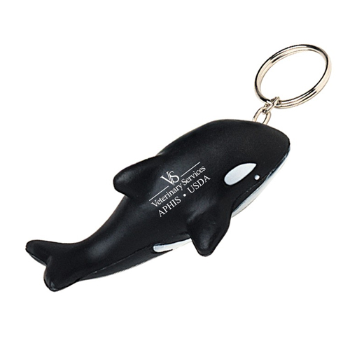 Orca Killer Whale Squeezie Custom Keychain | Stress Ball Keychains | 1.17 Ea
