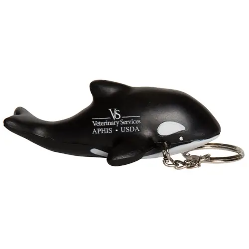 Promotional Orca Killer Whale Squeezie Keychain