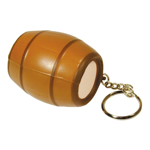 Promotional Barrel Squeezie Keyring