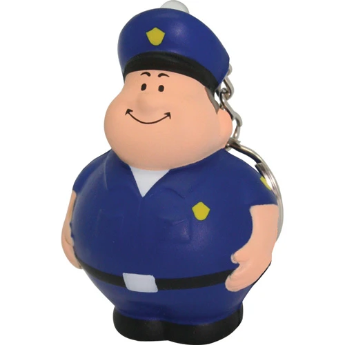 Policeman Bert Squeezie Keychain